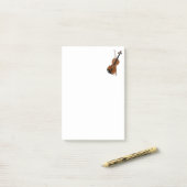 バイオリンと弓 ポストイット (デスク上)