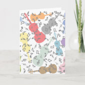 バイオリンと楽譜 カード (正面)