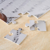 バイオリンと楽譜 ジグソーパズル (側面)