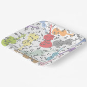 バイオリンと楽譜 ペーパープレート (傾斜あり)