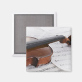 バイオリンと楽譜 マグネット (正面/裏面)