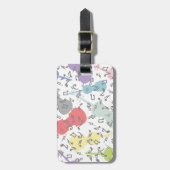 バイオリンと楽譜 ラゲッジタグ (正面縦)