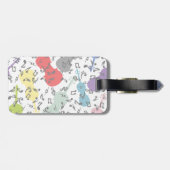 バイオリンと楽譜 ラゲッジタグ (裏面横)