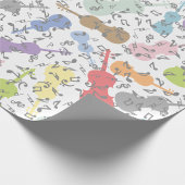 バイオリンと楽譜 ラッピングペーパー