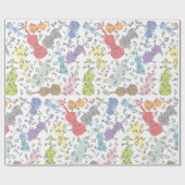 バイオリンと楽譜 ラッピングペーパー (フラット)