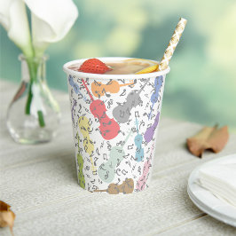 バイオリンと楽譜 紙コップ