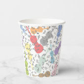 バイオリンと楽譜 紙コップ (正面)