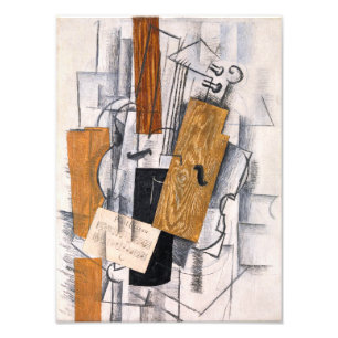 バイオリンと楽譜 Georges Braque フォトプリント