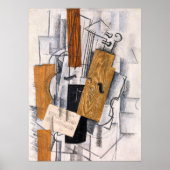 バイオリンと楽譜 | Georges Braque | ポスター (正面)