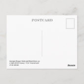 バイオリンと楽譜 | Georges Braque | ポストカード (裏面)