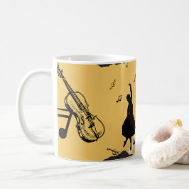 バイオリンと踊る コーヒーマグカップ