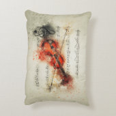 バイオリンと音楽ノート アクセントクッション (裏面(縦))