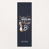 バイオリンのないバイオリニストはフラット ヨガマット (正面)