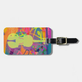 バイオリンのギフト+場合のラベル ラゲッジタグ