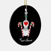 バイオリンのクリスマスのオーナメント セラミックオーナメント (右)