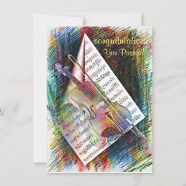 バイオリンのスケッチ カード