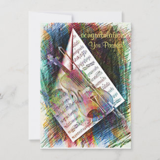 バイオリンのスケッチ カード