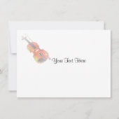 バイオリンのスケッチ カード (裏面)