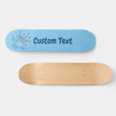 バイオリンのスケートボード付きブルーキャット スケートボード (横)