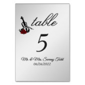 バイオリンのテーブル番号 テーブルナンバー (裏面)