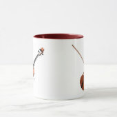 バイオリンのデザイン マグカップ (中央)