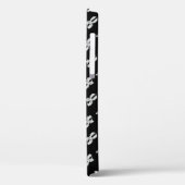 バイオリンのパターン – 白黒 Case-Mate iPhoneケース (裏面 / 左)