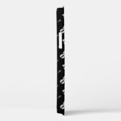 バイオリンのパターン – 白黒 Case-Mate iPhoneケース (裏面 / 右)