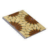 バイオリンのヒマワリの螺線形ノート ノートブック (右側)