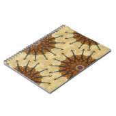 バイオリンのヒマワリの螺線形ノート ノートブック (左側)