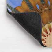 バイオリンのヒマワリ マウスパッド (コーナー)