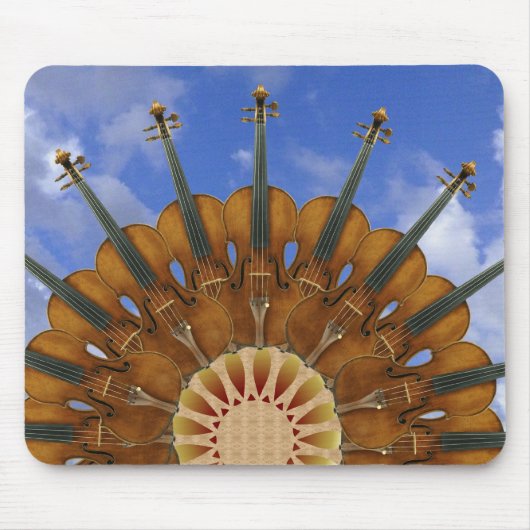 バイオリンのヒマワリ マウスパッド (正面)