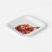 バイオリンのベッドの葉中 ペーパープレート (傾斜あり)