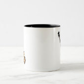 バイオリンのベースギター ツートーンマグカップ (中央)