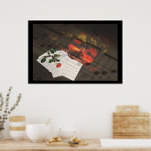 バイオリンのポスター ポスター (キッチン)