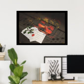 バイオリンのポスター ポスター (ホームオフィス)