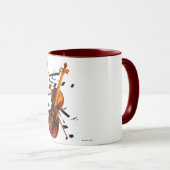 バイオリンのマグ マグカップ (正面右)