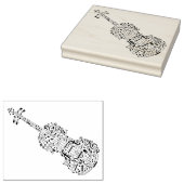 バイオリンのメロディゴムのスタンプ ラバースタンプ (押印)