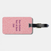バイオリンのラゲッジタグ付きピンク猫 ラゲッジタグ (裏面横)