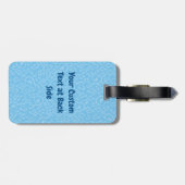 バイオリンのラゲッジタグ付きブルー猫 ラゲッジタグ (裏面横)