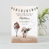 バイオリンのリサイタル招待状 招待状 (スタンド正面)