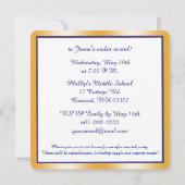 バイオリンのリサイタル招待状 招待状 (裏面)