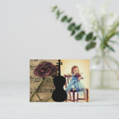 バイオリンのレッスンの名刺 名刺 (スタンド正面)