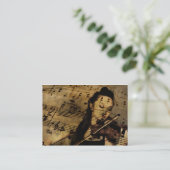 バイオリンのレッスンの名刺 名刺 (スタンド正面)