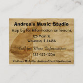 バイオリンのレッスンの名刺 名刺 (裏面)