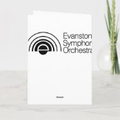 バイオリンの休日カード シーズンカード (裏面)