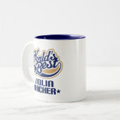 バイオリンの先生のギフト ツートーンマグカップ (正面左)