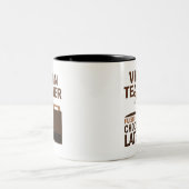 バイオリンの先生の(おもしろいな)チョコレート ツートーンマグカップ (中央)