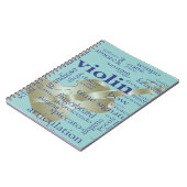 バイオリンの単語 ノートブック (左側)