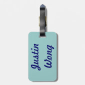 バイオリンの単語 ラゲッジタグ (裏面縦)