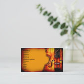 バイオリンの名刺 名刺 (スタンド正面)